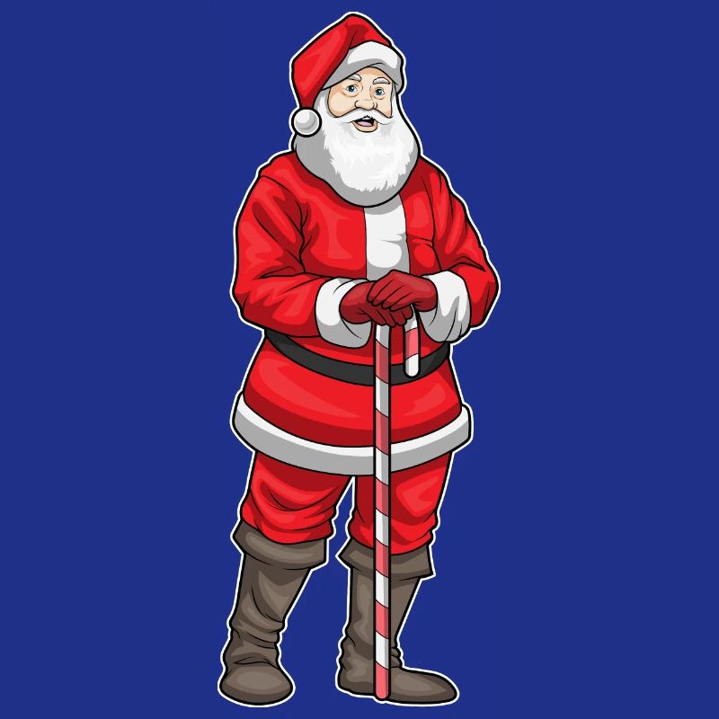 Père Noël bâton de marche