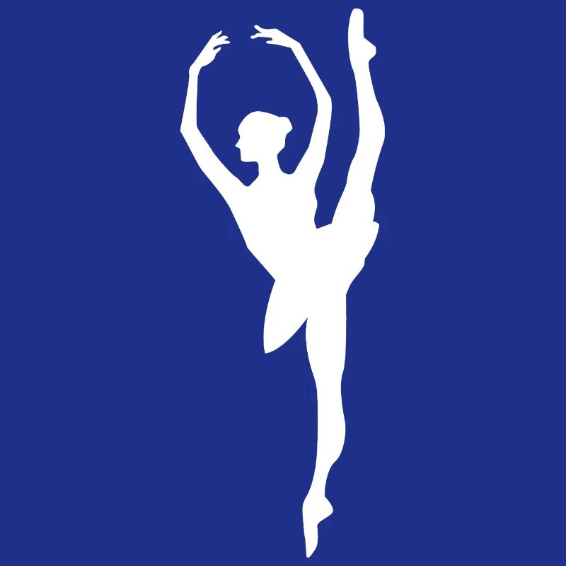 Minimalist Ballet Dancer Silhouette