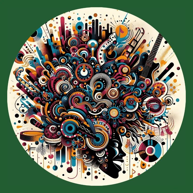 Afro Style Abstract Musical Explosion