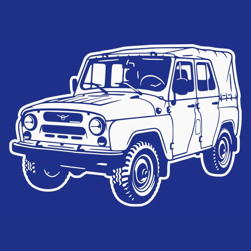 UAZ off-road vehicle (difference image)