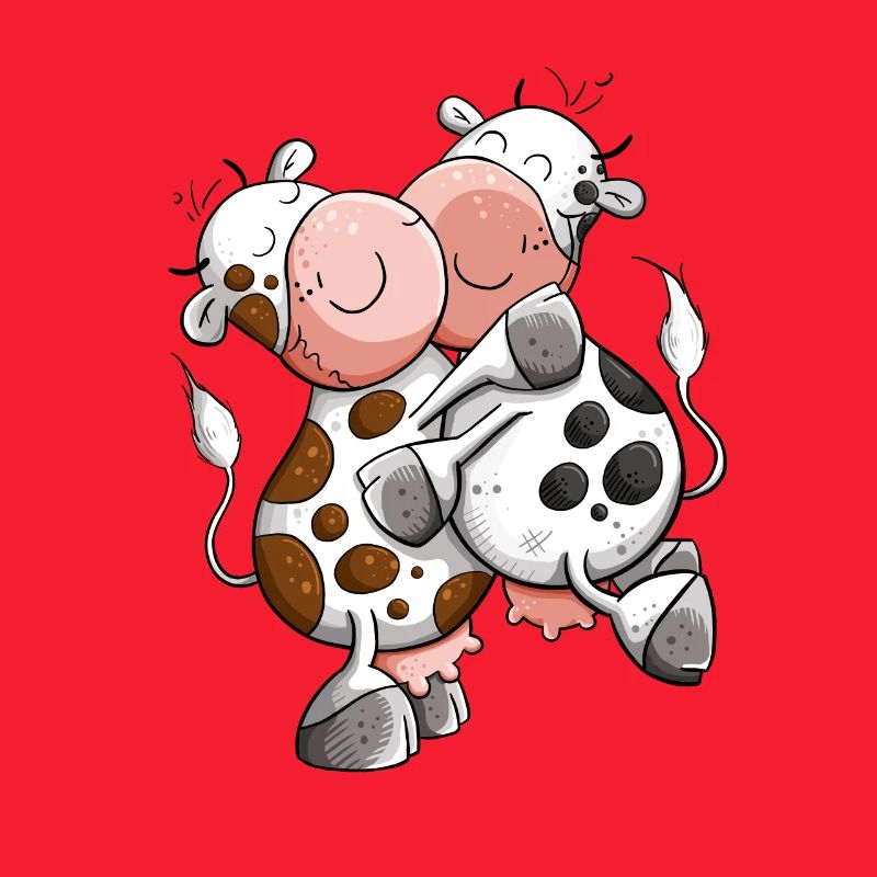 Cuddling Cows I Cow Cows