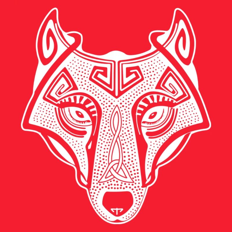 Viking wolf Fenrir valhalla white