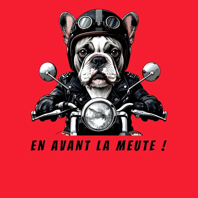 Biker Bulldog: Let's go pack!