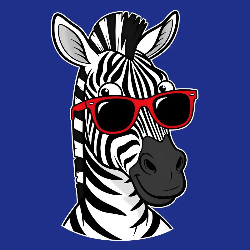 Zebra mit Sonnenbrille Design