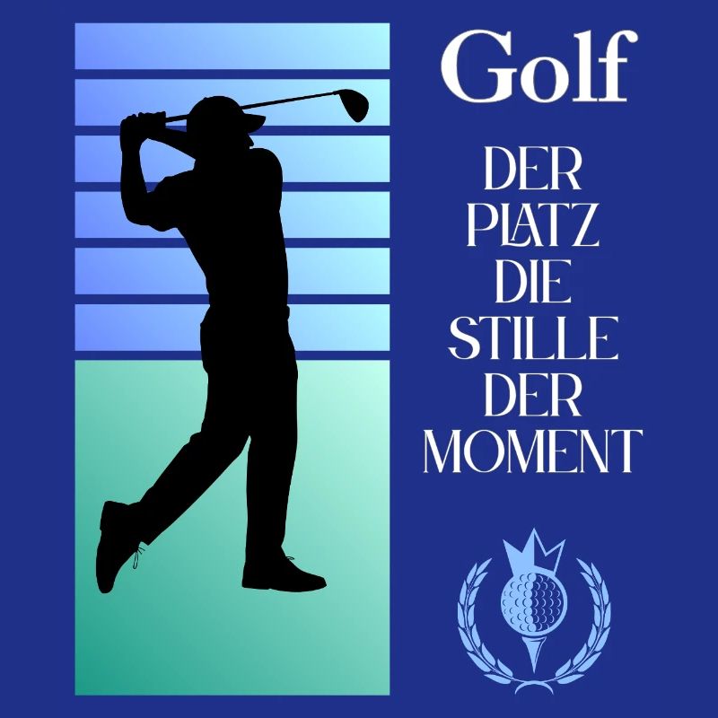 Silhouette de golf Le silence dans l’instant