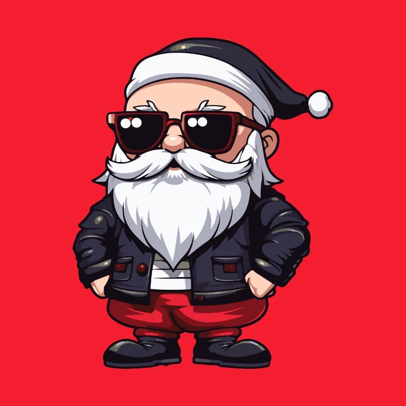 Weihnachtsmann Comic Santa