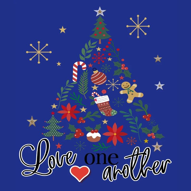 Christmas tree decorated