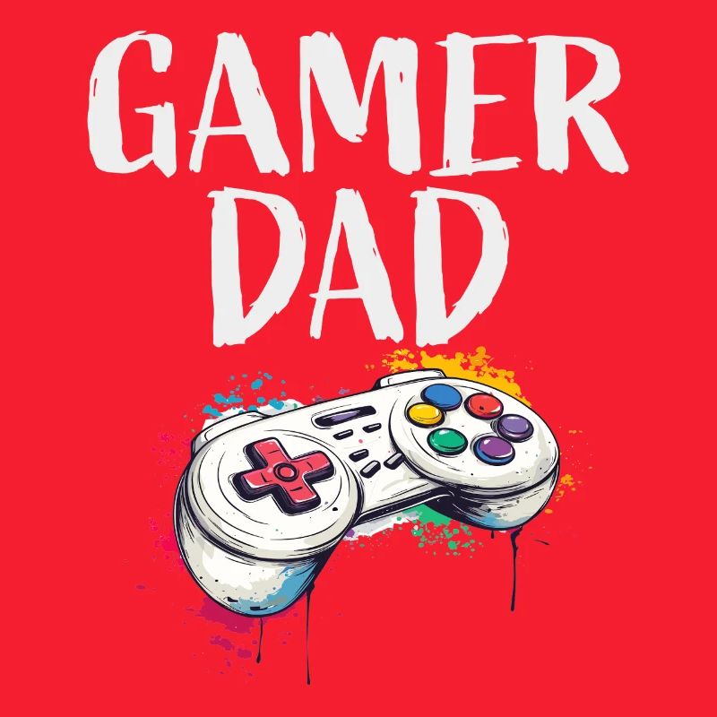 Gamer Dad Controller Kunst