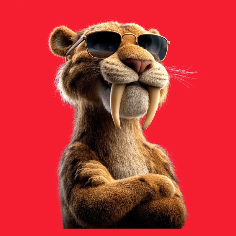 Saber-toothed tiger Smilodon Big cat Sabertooth tiger