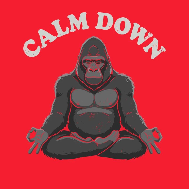 Calm Gorila Meditation Pose