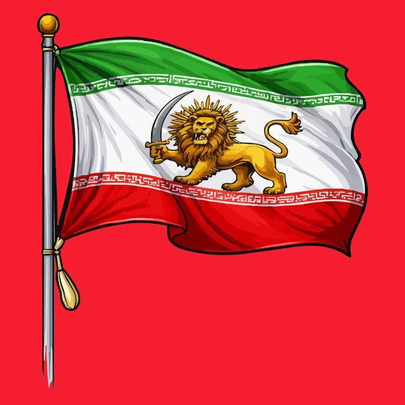 Épée du Lion Drapeau iranien