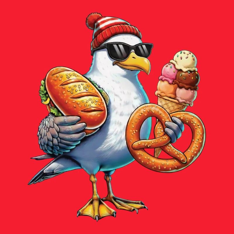 Möwe Brezel Eiscreme
