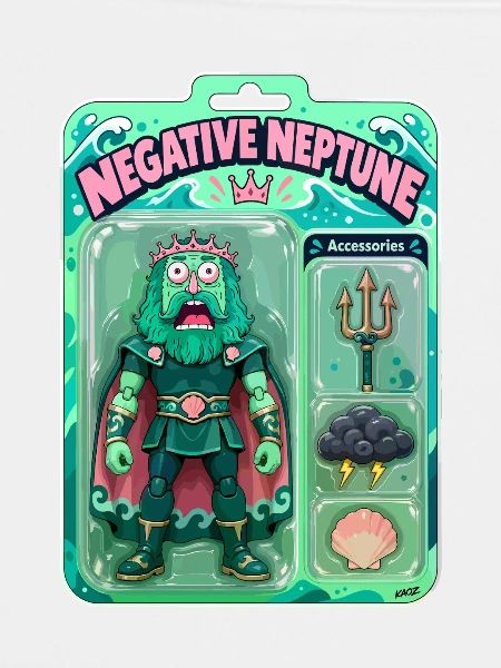 Negative Neptun-Actionfigur