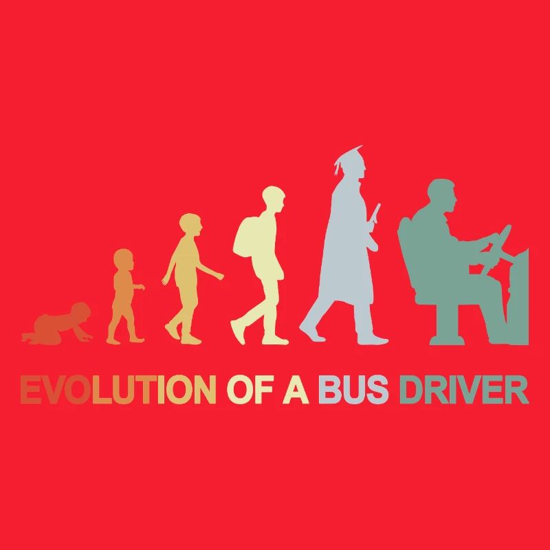 Évolution du bébé au chauffeur de bus