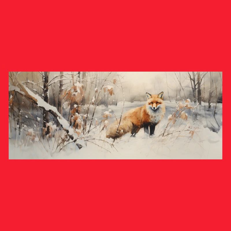 Fox Landscape Snow