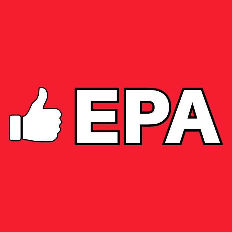 Comme une icône avec du texte EPA