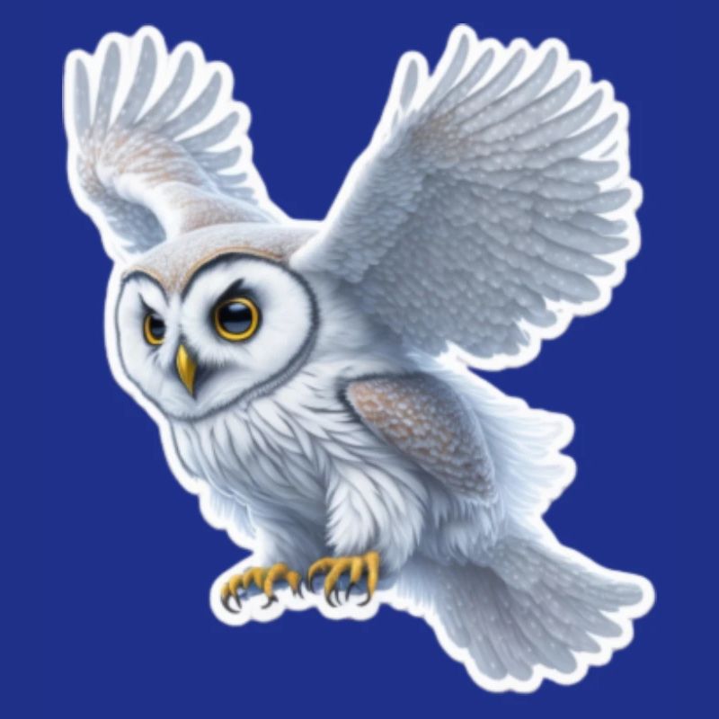 Owl Flight Sticker