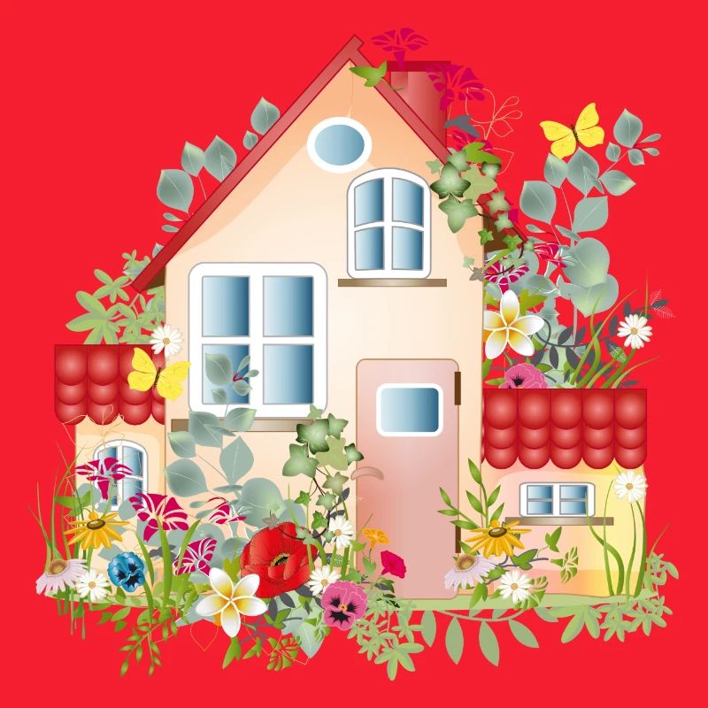 bunte Villa mit üppigen Garten - Ein Traumhaus