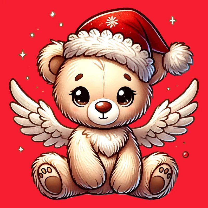 Ours en peluche ange doux compagnon de Noël