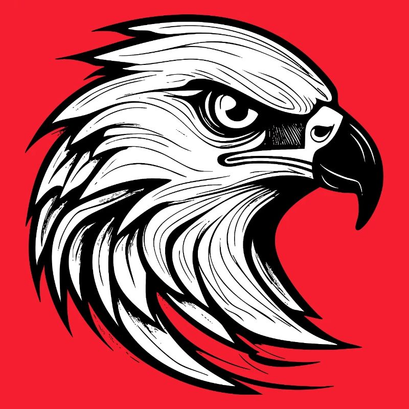 Detailed Eagle Head Illustration