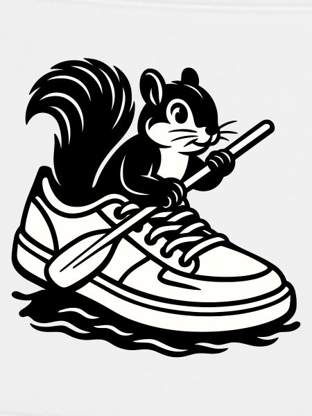 Eichhörnchen im Sneaker!