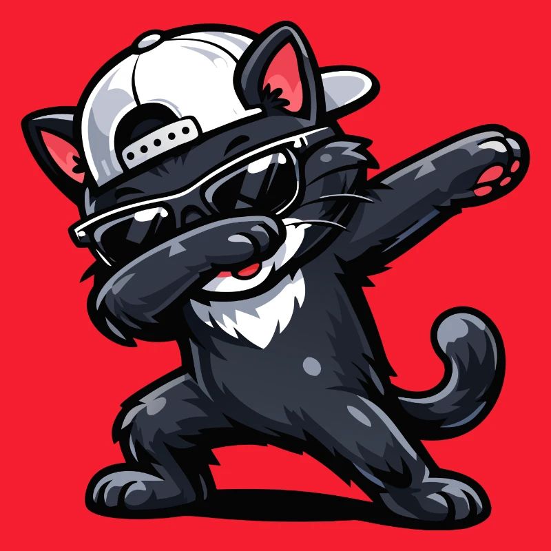 Dabbing Cat