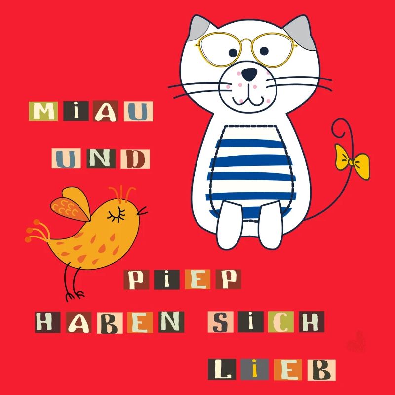 Katze und Vogel