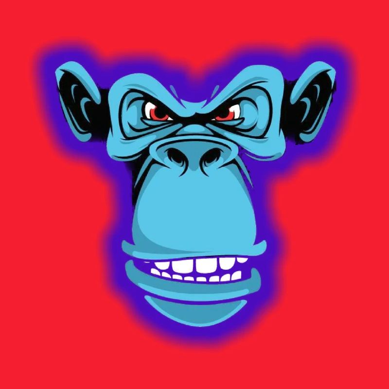 Blauer Affe