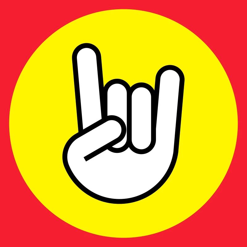 Pommes fork circle yellow
