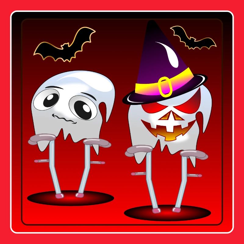 HALLOWEEN GHOSTS COSTUMES FOR COUPLES - CRUTCHES