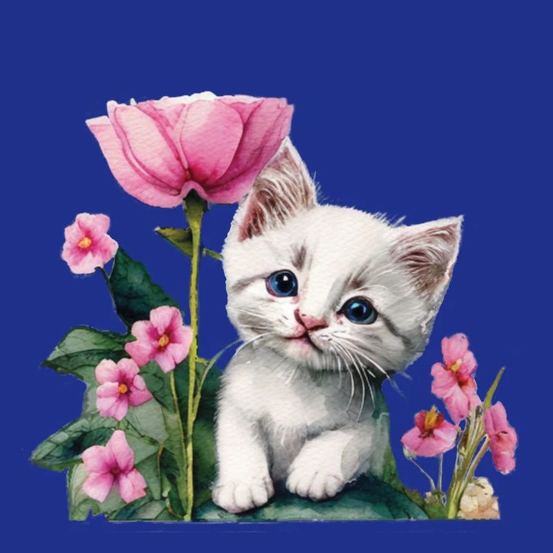 Chaton blanc