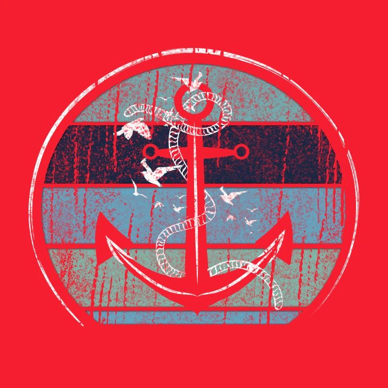 Conception maritime d’ancre vintage