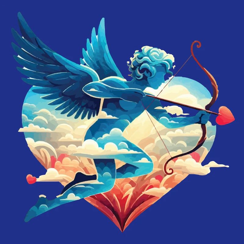 Celestial Cupid with Dreamy Wings