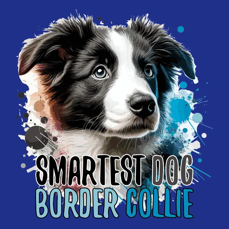 Border Collie Welpe intelligentester Hund Geschenk