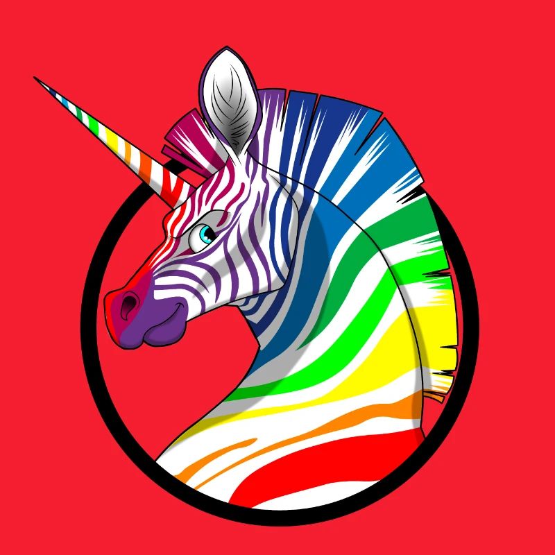 Rainbow Unicorn Zebra
