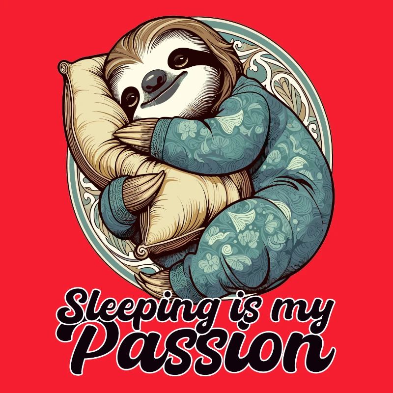 Sloth Sleeping Passion Gift