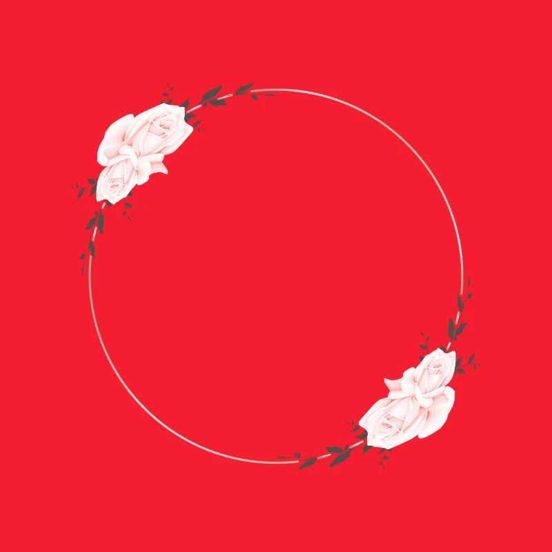 Pink Blossoms in a Circle - Edition: Wedding