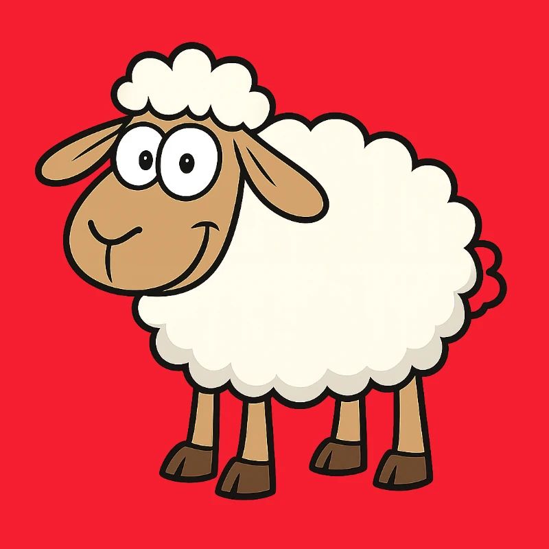Conception de mouton mignon pour les enfants