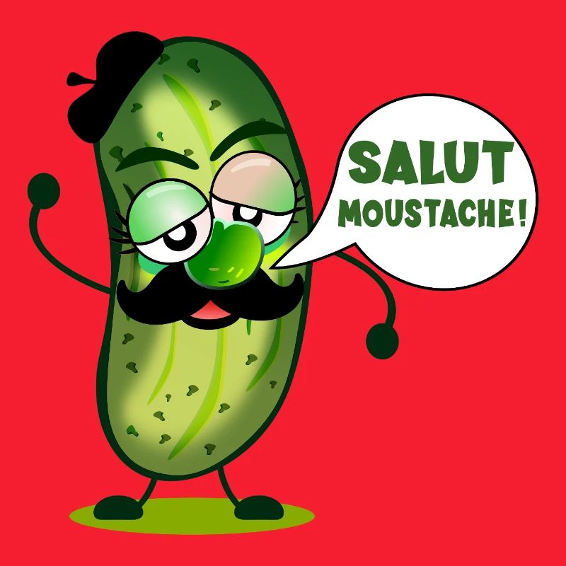 HI MUSTACHE PICKLES