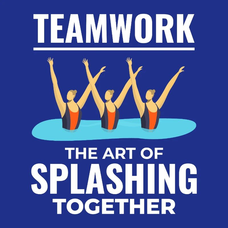 Teamwork Splashing Water Design Synchronized Swim