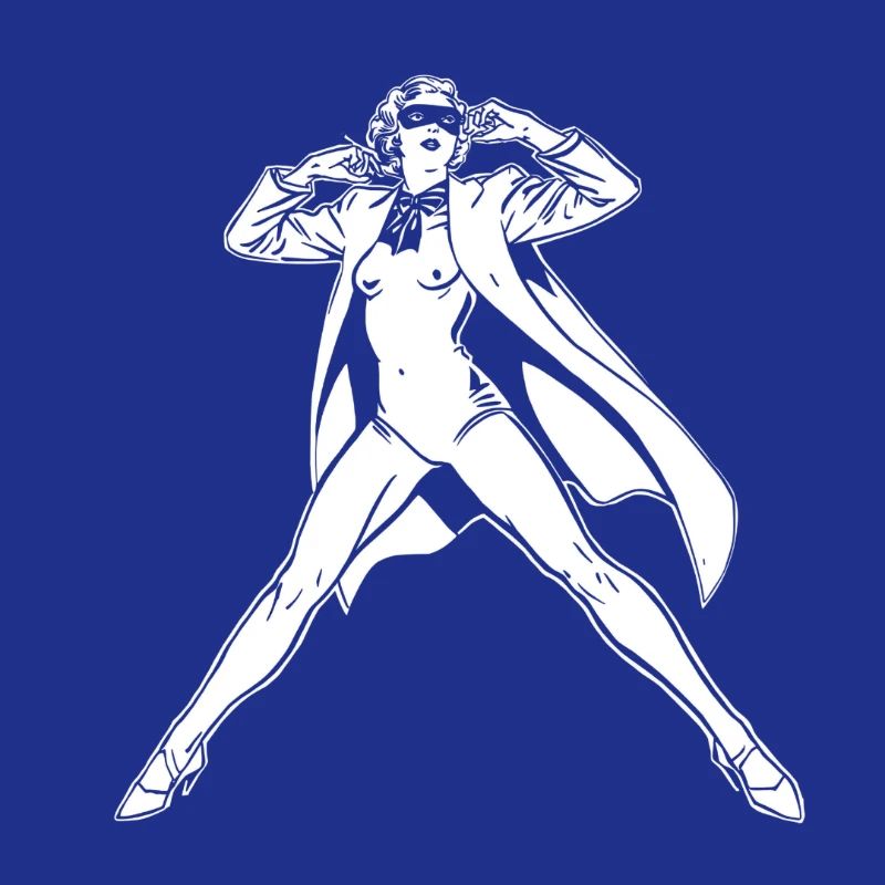 Futuristic Superhero Illustration