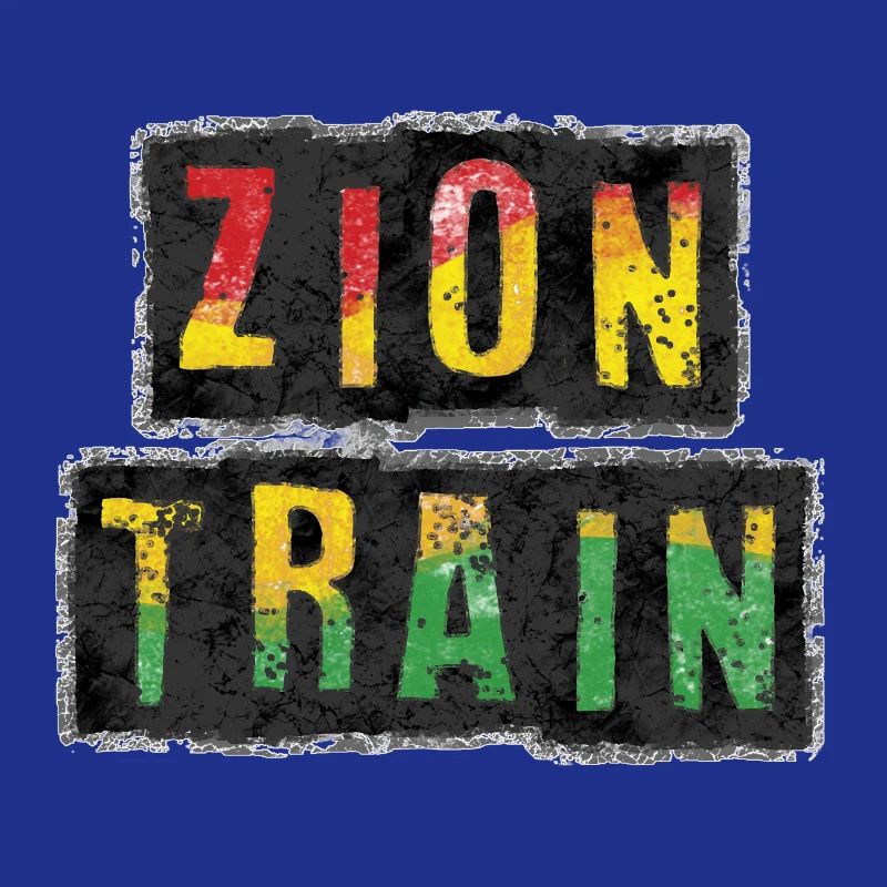 Vibrant ZION TRAIN Reggae Design