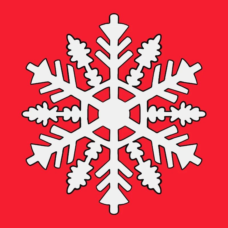 Silhouette de flocon de neige