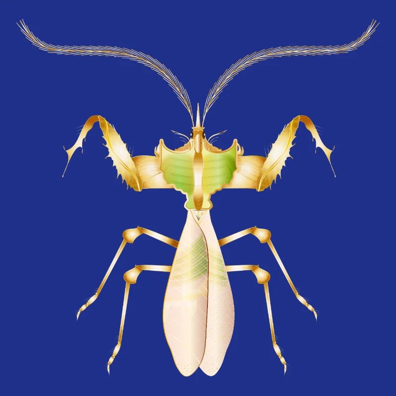 Golden Tropical Insect–Exotic Devil Flower