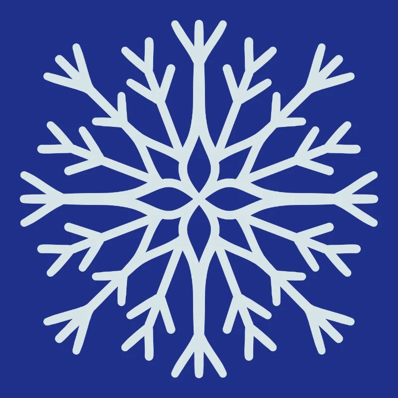 Icy Geometric Snowflake