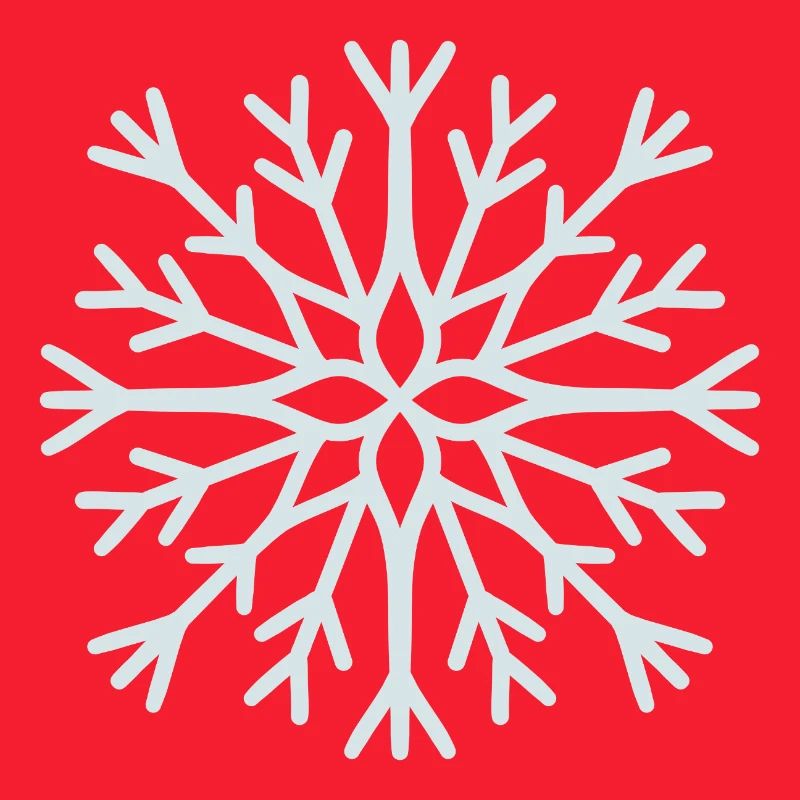 Icy Geometric Snowflake