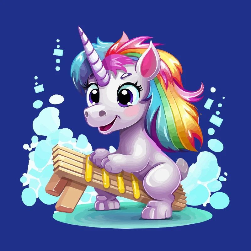 Rainbow Unicorn Sleigh