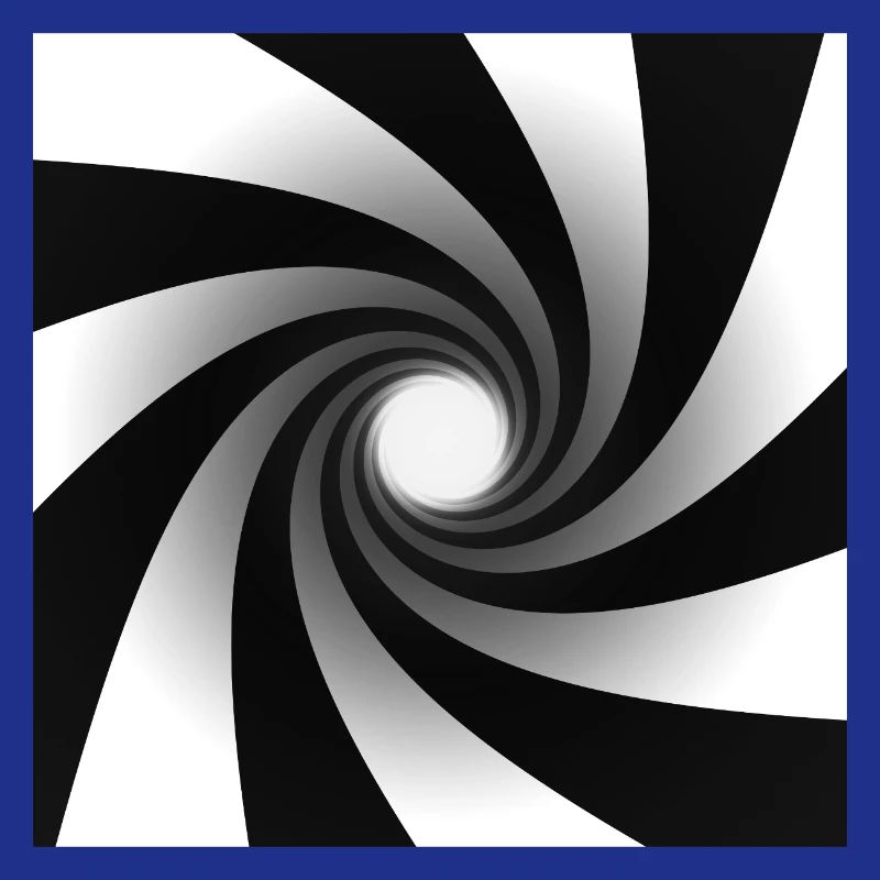 Vortex en spirale monochrome