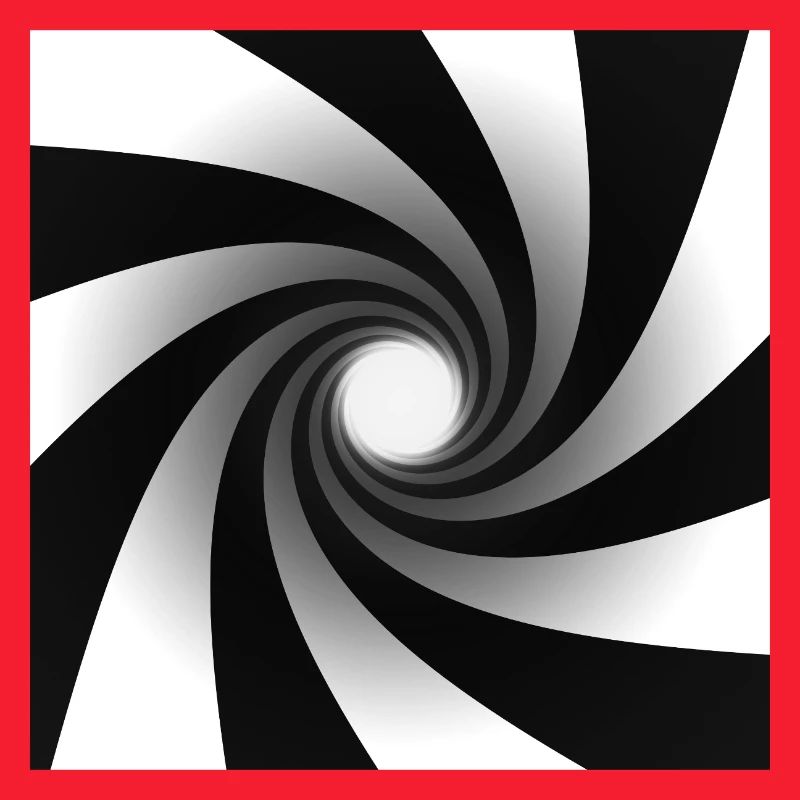 Vortex en spirale monochrome