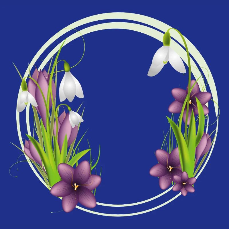 Snowdrops & Crocuses – Wreath in Spring